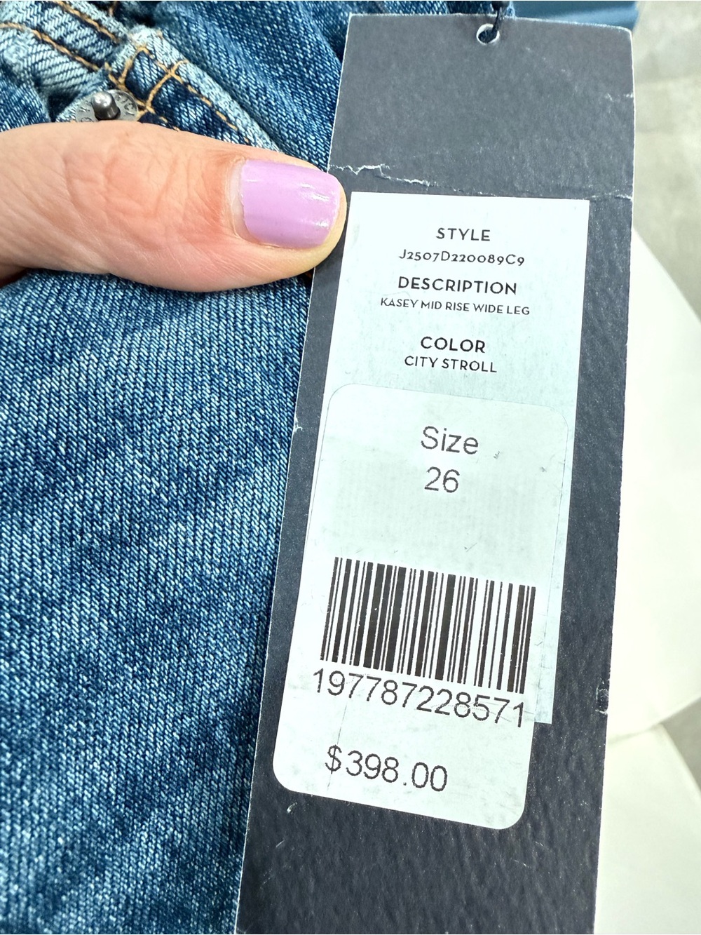 Veronica Beard NEW with tag! Kasey High Waist Wide Leg Jeans size 26 retail $398 - Picture 6 of 9